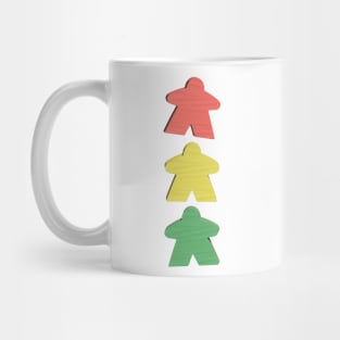 Meeple 3D Wood Game Piece Traffic Signal Light Mug